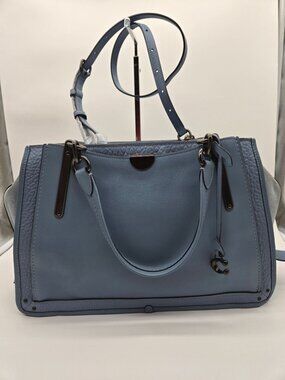 Coach Dreamer 41340 Leather Suede 2Way Convertible Satchel *Rare Color